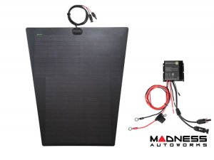 Toyota Tundra Flexible Solar Panel Kit - Complete Kit w/ Waterproof Controller + Hood Decal - 3rd Gen - 90W Toyota Tundra Flexible Solar Panel Kit - Complete Kit w/ Waterproof Controller + Hood Decal - 3rd Gen - 90W